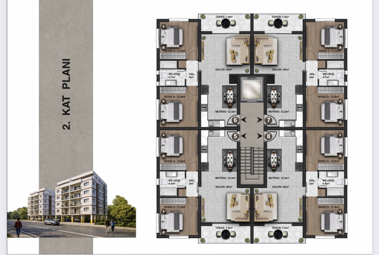 <i class='fa fa-bed text-success'></i>  <i class='fa fa-align-justify text-success'></i> M2 <i class='fa fa-home text-success'></i> 